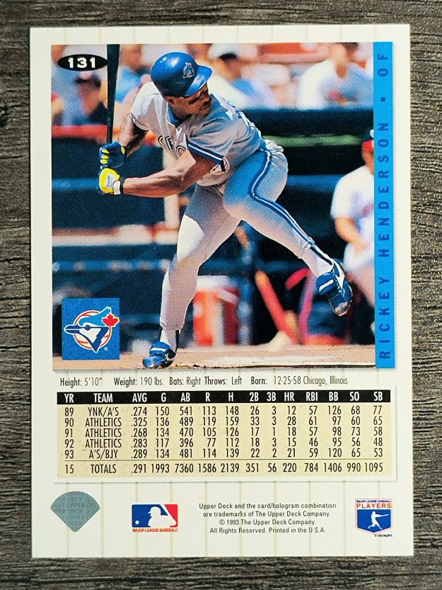 1994 Collector's Choice #131 Rickey Henderson