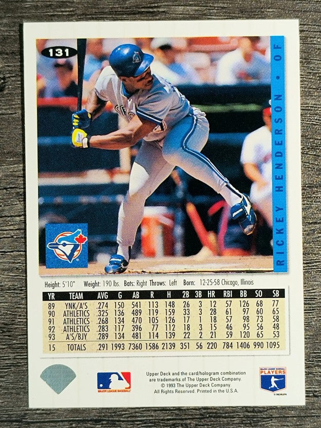 1994 Collector's Choice #131 Rickey Henderson