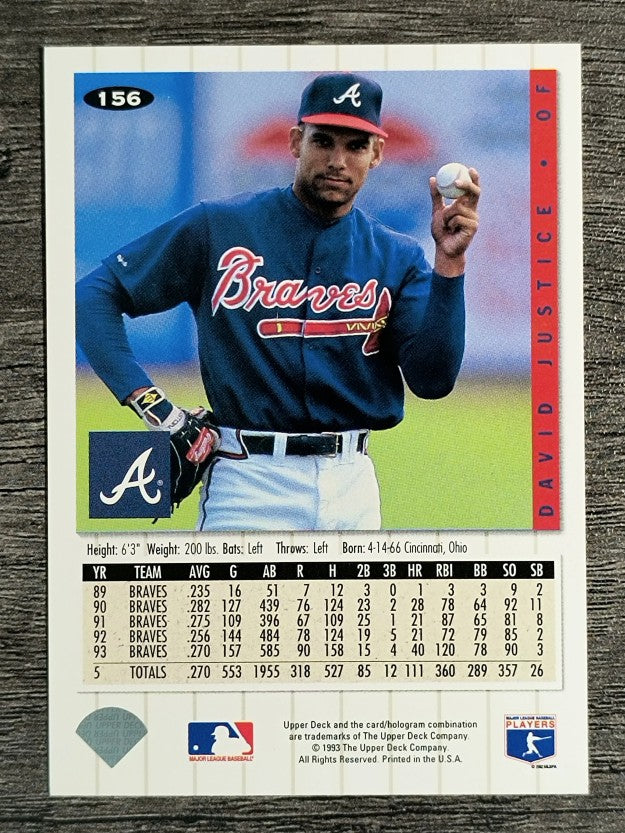 1994 Collector's Choice #156 David Justice