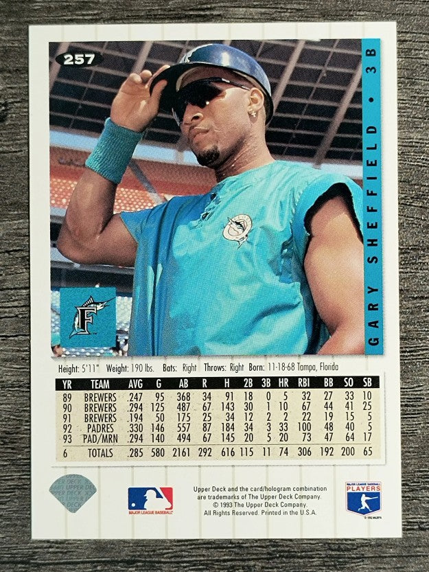 1994 Collector's Choice #257 Gary Sheffield