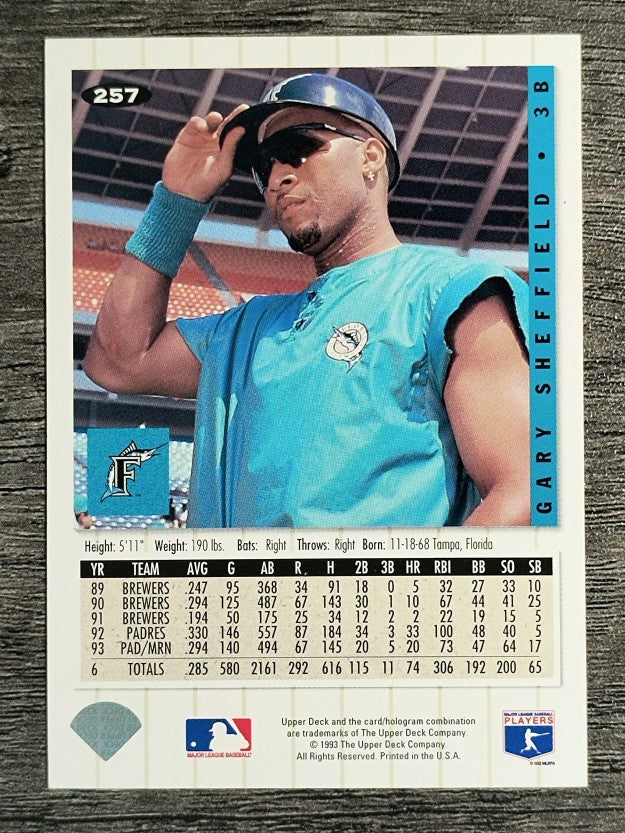 1994 Collector's Choice #257 Gary Sheffield