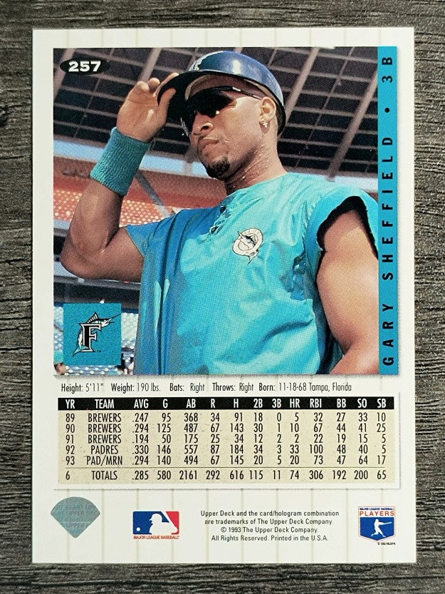 1994 Collector's Choice #257 Gary Sheffield