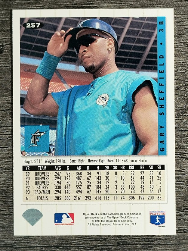 1994 Collector's Choice #257 Gary Sheffield
