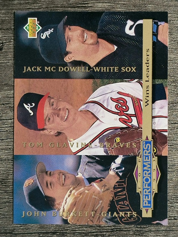 1994 Collector's Choice #306 Jack McDowell/John Burkett/Tom Glavine TP
