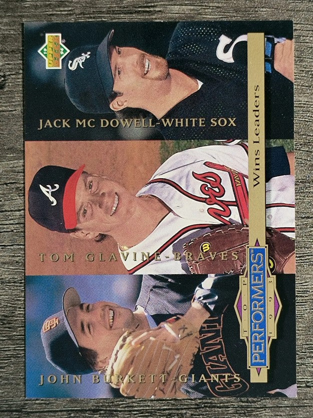 1994 Collector's Choice #306 Jack McDowell/John Burkett/Tom Glavine TP