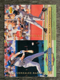 1994 Collector's Choice #313 Juan Gonzalez/Barry Bonds TP