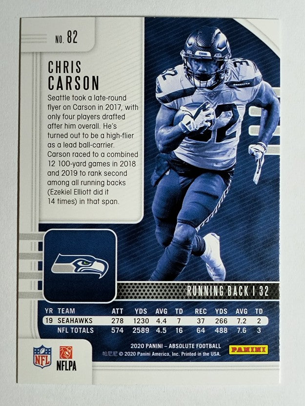 2020 Absolute Green #82 Chris Carson