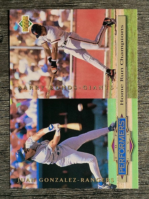 1994 Collector's Choice #313 Juan Gonzalez/Barry Bonds TP