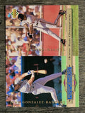 1994 Collector's Choice #313 Juan Gonzalez/Barry Bonds TP