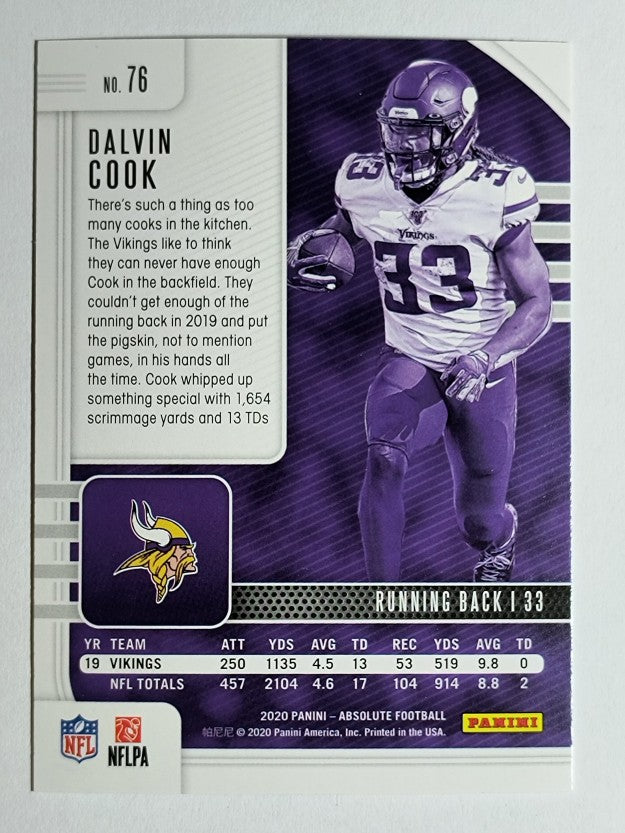 2020 Absolute Green #76 Dalvin Cook