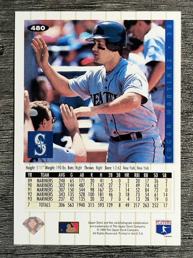 1994 Collector's Choice #480 Edgar Martinez