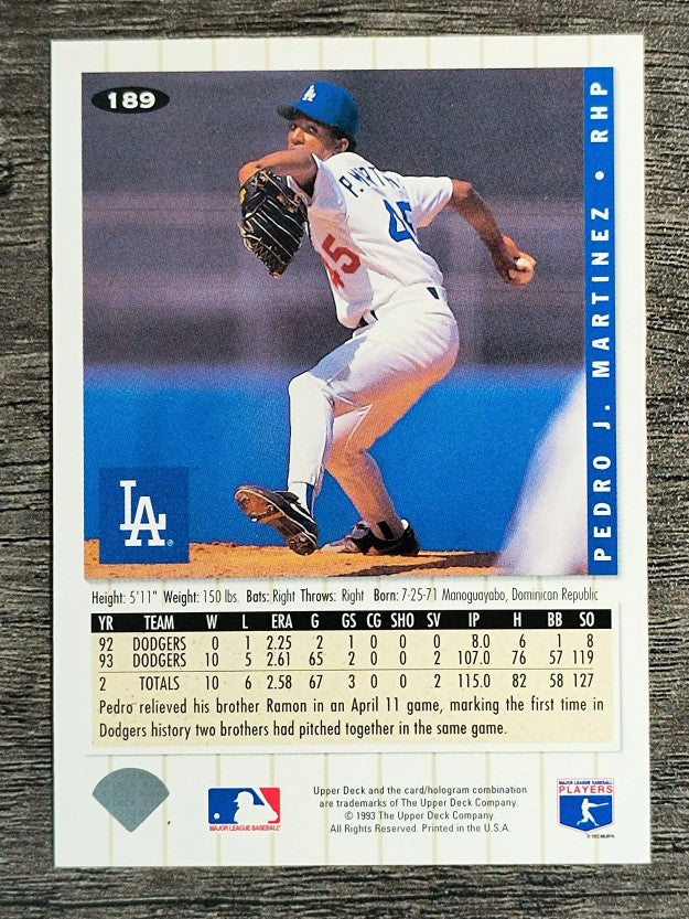 1994 Collector's Choice Silver Signature #189 Pedro Martinez (NM)