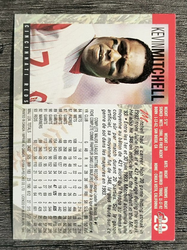 1994 O-Pee-Chee #29 Kevin Mitchell