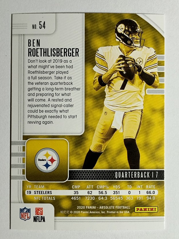 2020 Absolute Green #54 Ben Roethlisberger