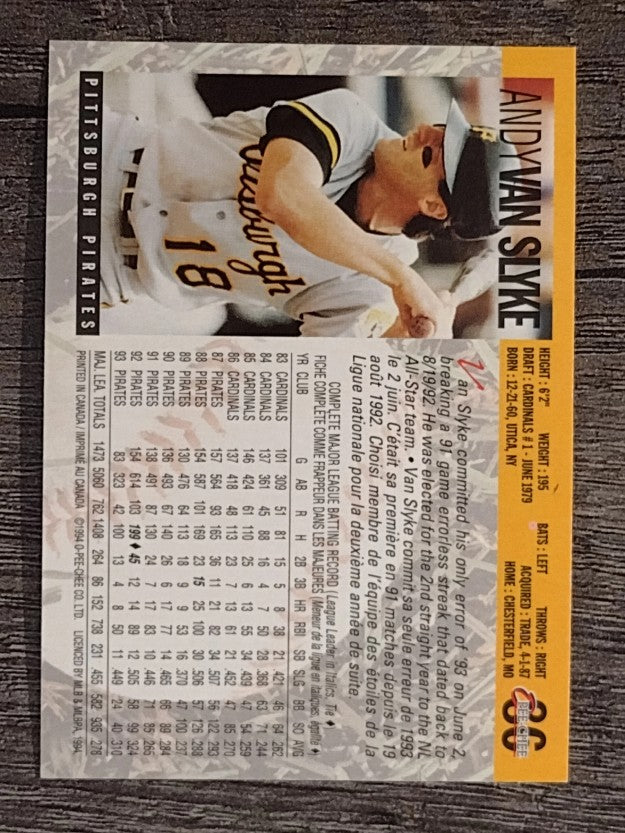 1994 O-Pee-Chee #86 Andy Van Slyke