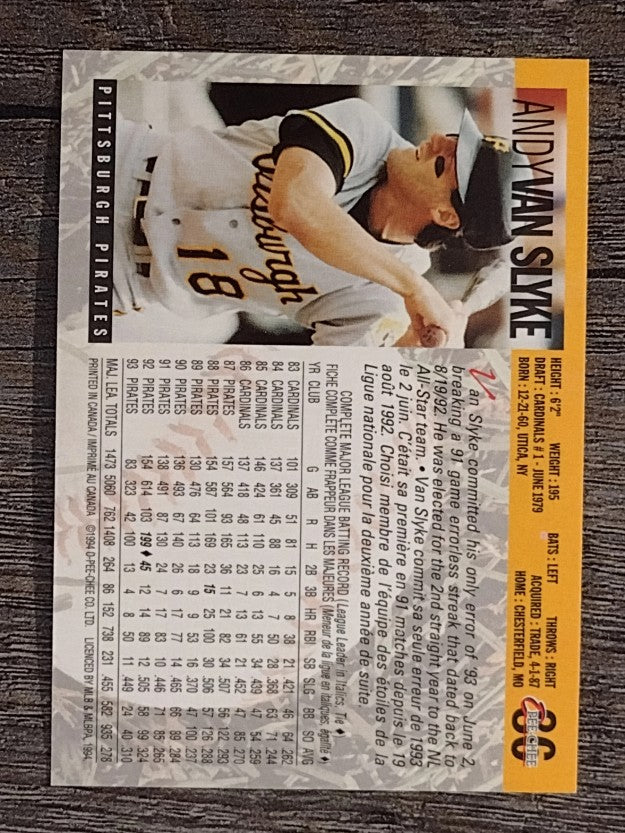 1994 O-Pee-Chee #86 Andy Van Slyke