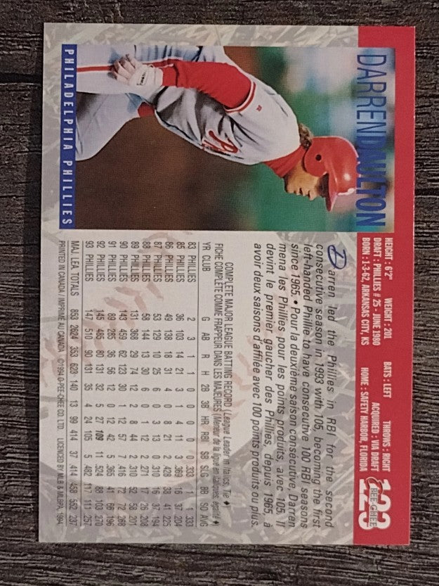 1994 O-Pee-Chee #123 Darren Daulton