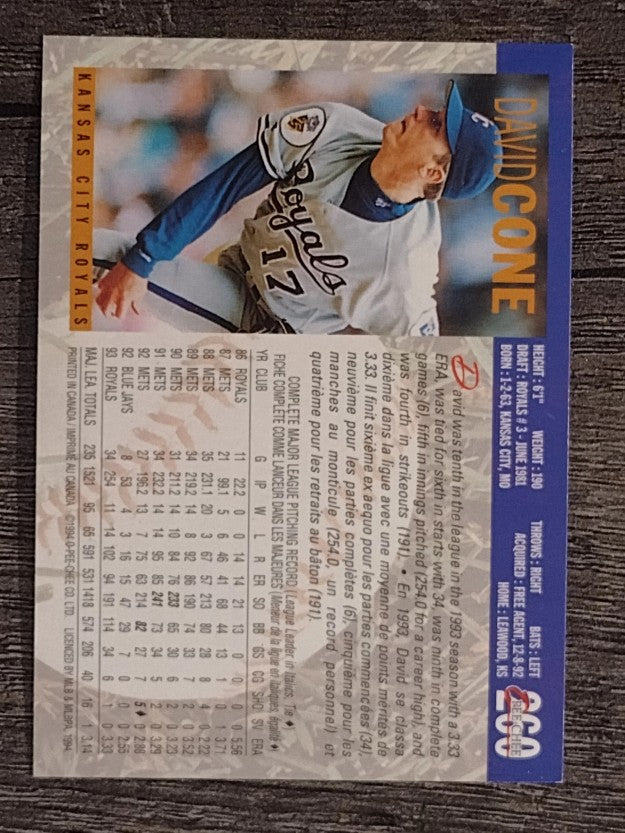 1994 O-Pee-Chee #260 David Cone