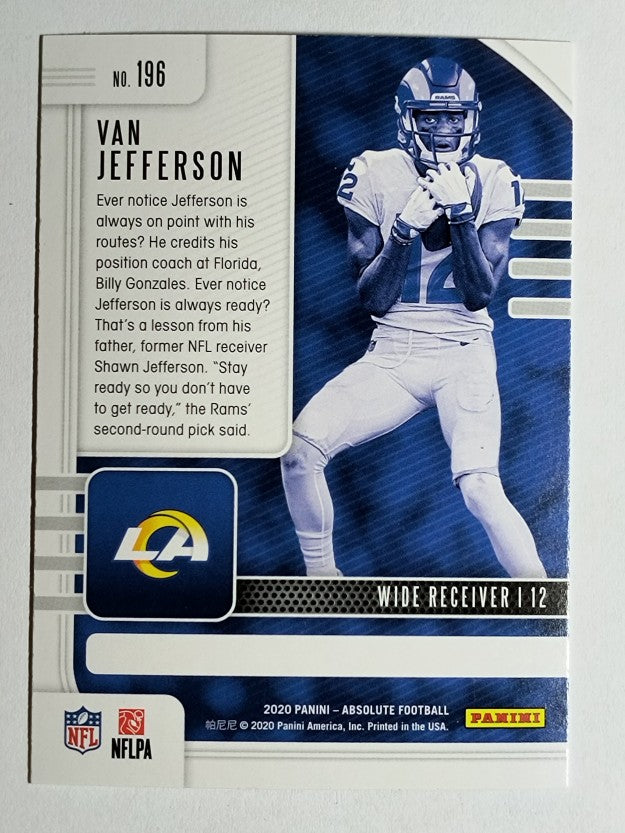 2020 Absolute Red #196 Van Jefferson