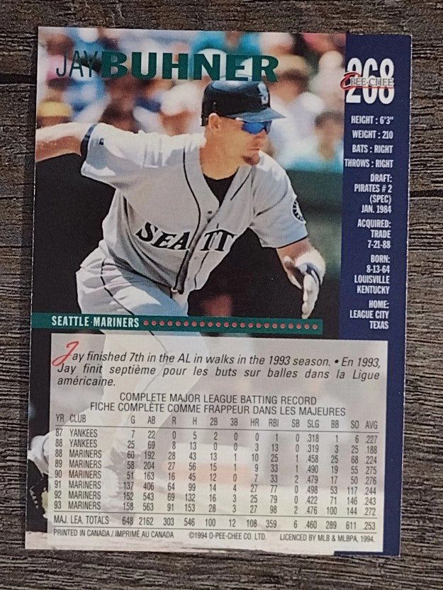 1994 O-Pee-Chee #268 Jay Buhner