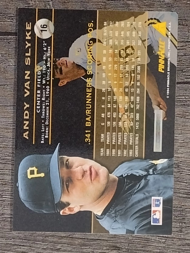 1994 Pinnacle #16 Andy Van Slyke