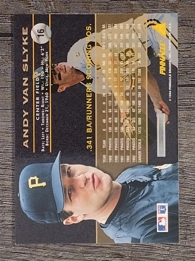 1994 Pinnacle #16 Andy Van Slyke