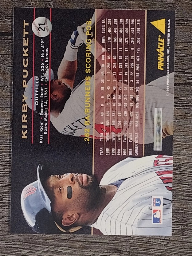 1994 Pinnacle #21 Kirby Puckett