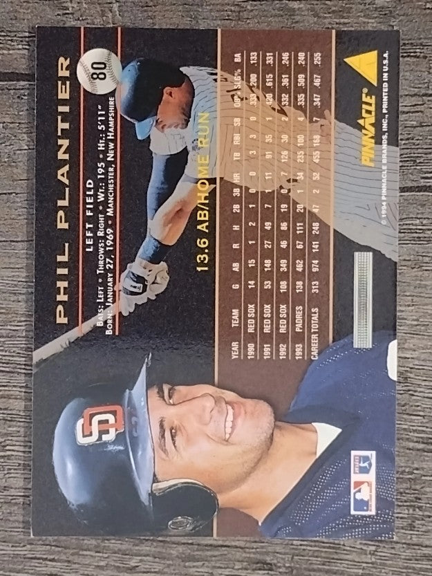 1994 Pinnacle #80 Phil Plantier
