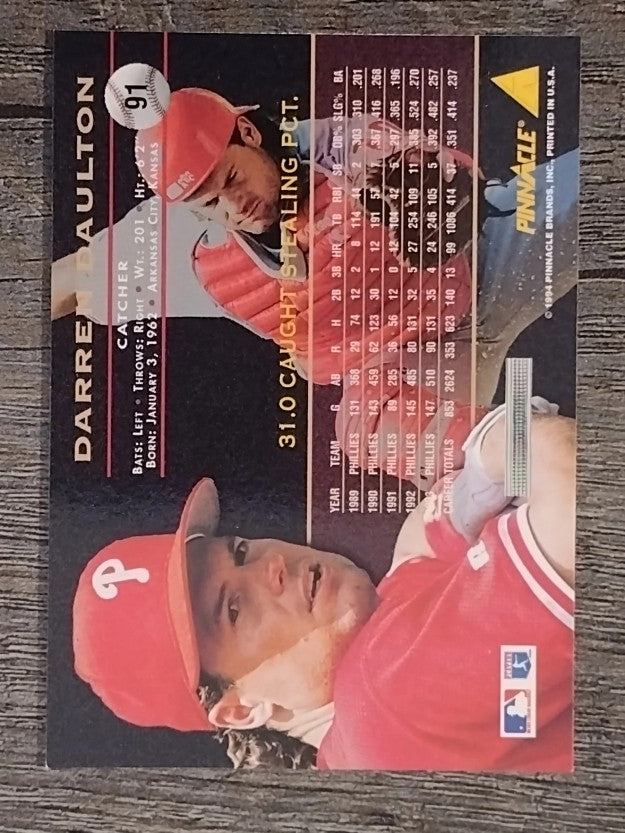1994 Pinnacle #91 Darren Daulton