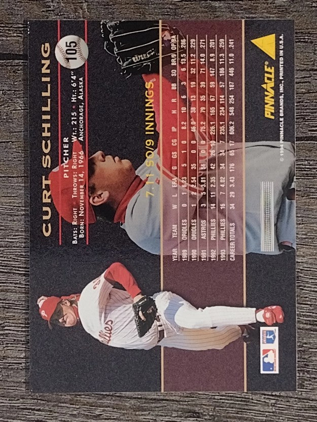 1994 Pinnacle #105 Curt Schilling