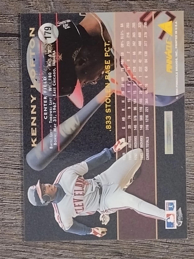 1994 Pinnacle #179 Kenny Lofton