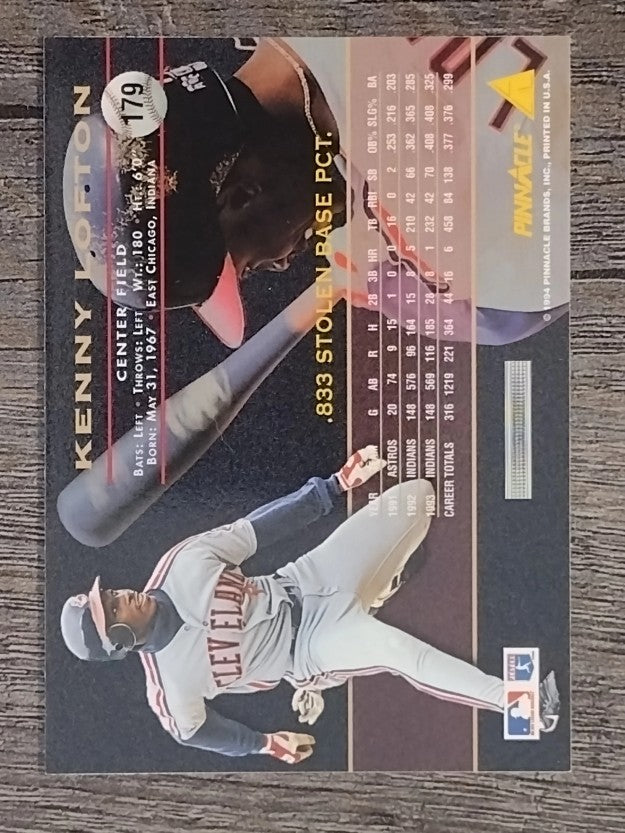 1994 Pinnacle #179 Kenny Lofton