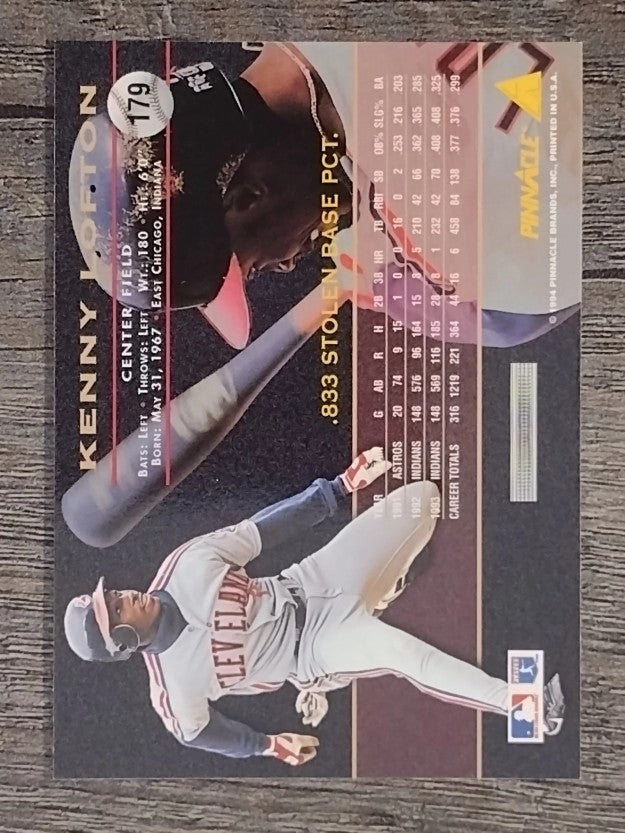 1994 Pinnacle #179 Kenny Lofton