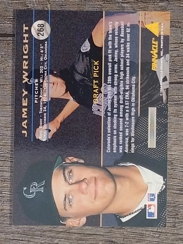 1994 Pinnacle #268 Jamey Wright RC