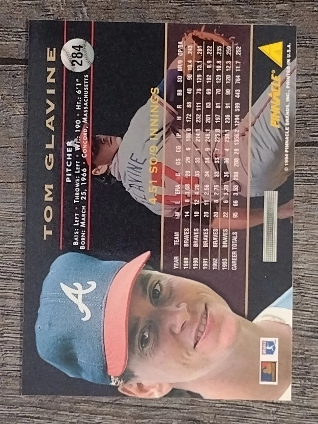 1994 Pinnacle #284 Tom Glavine