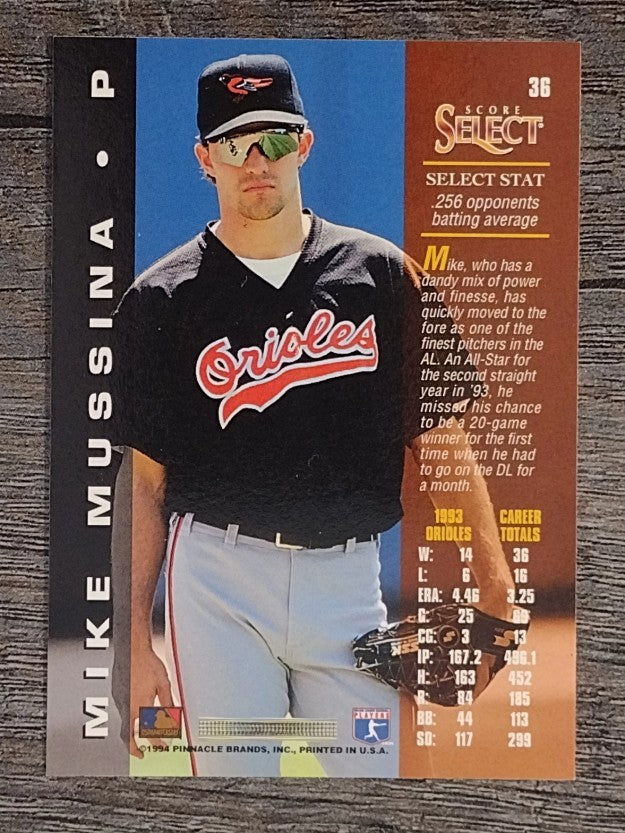 1994 Select #36 Mike Mussina