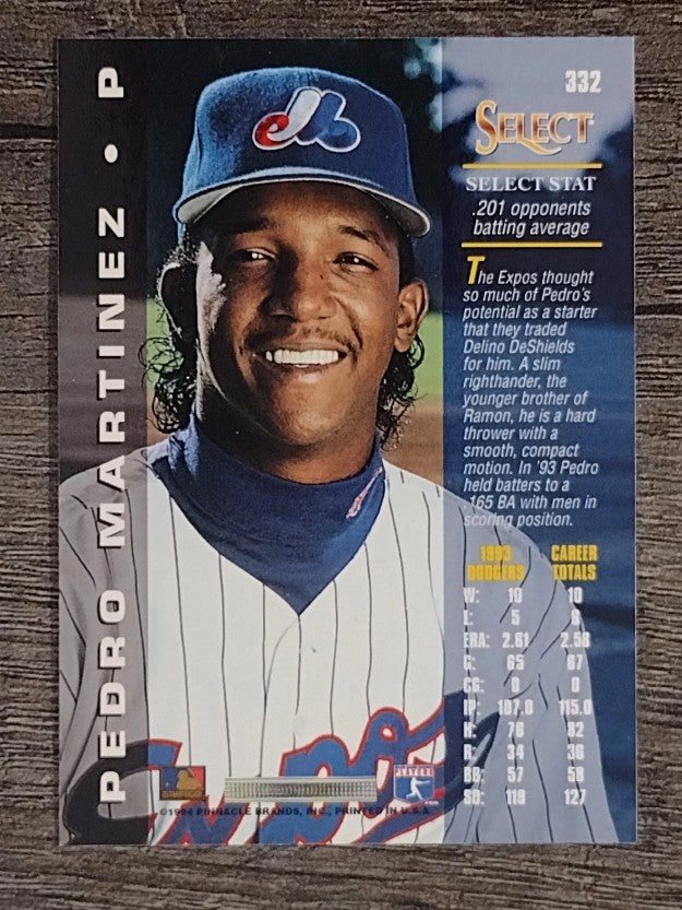 1994 Select #332 Pedro Martinez