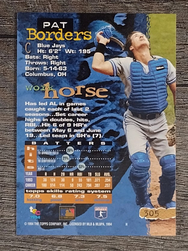 1994 Stadium Club #305 Pat Borders