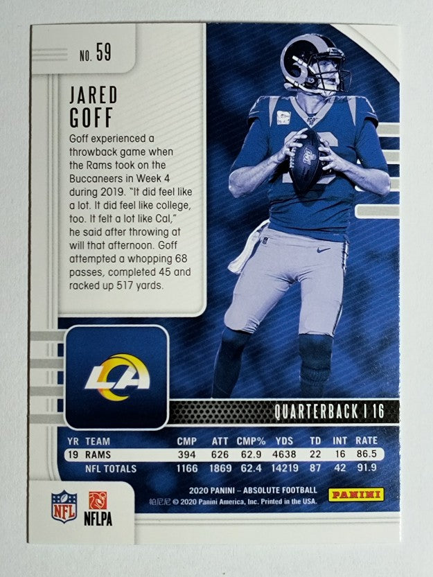 2020 Absolute Red #59 Jared Goff