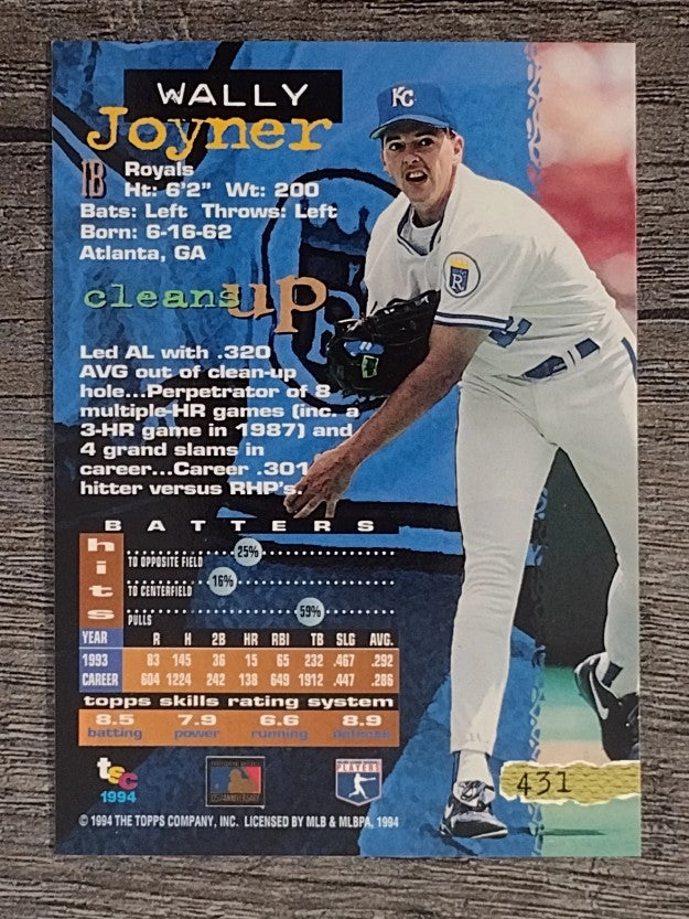 1994 Stadium Club #431 Wally Joyner