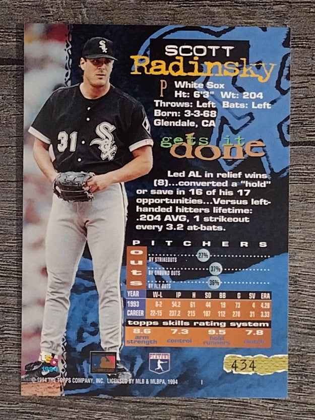 1994 Stadium Club #434 Scott Radinsky
