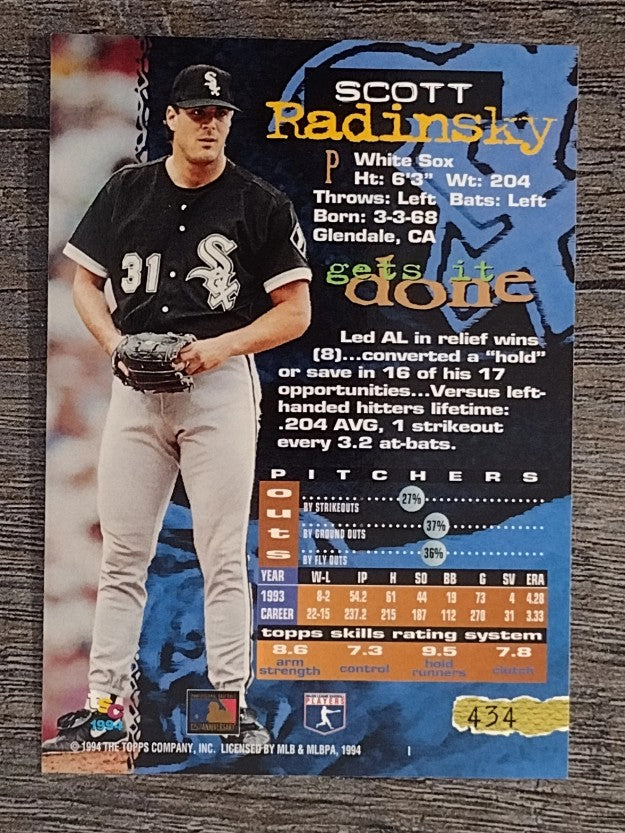 1994 Stadium Club #434 Scott Radinsky