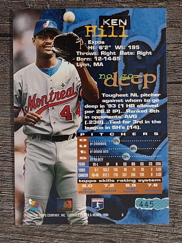 1994 Stadium Club #445 Ken Hill