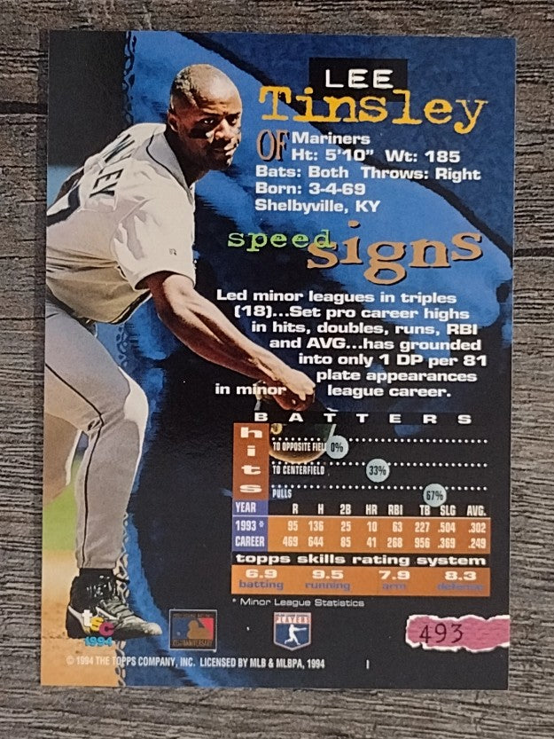 1994 Stadium Club #493 Lee Tinsley