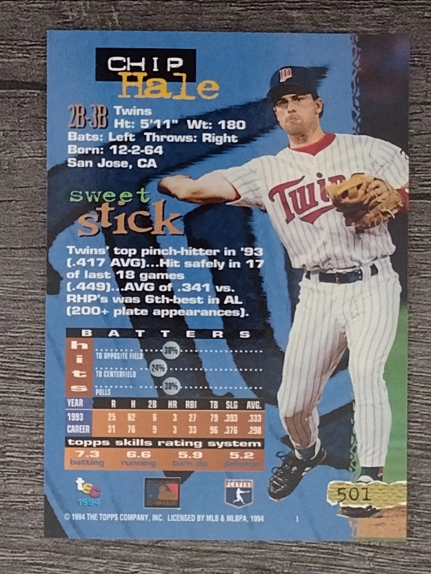 1994 Stadium Club #501 Chip Hale