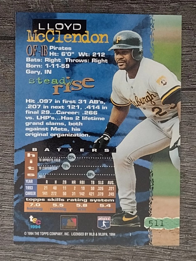 1994 Stadium Club #511 Lloyd McClendon