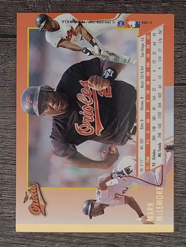 1994 Ultra #4 Mark McLemore