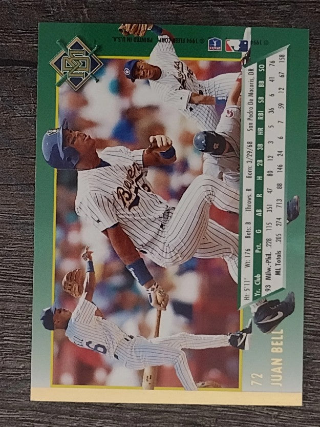 1994 Ultra #72 Juan Bell