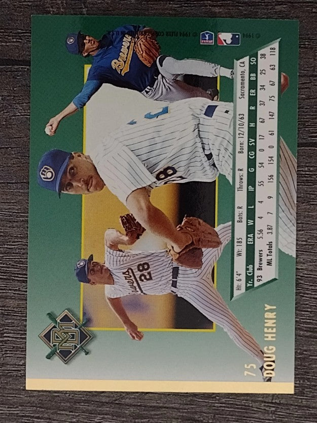 1994 Ultra #75 Doug Henry