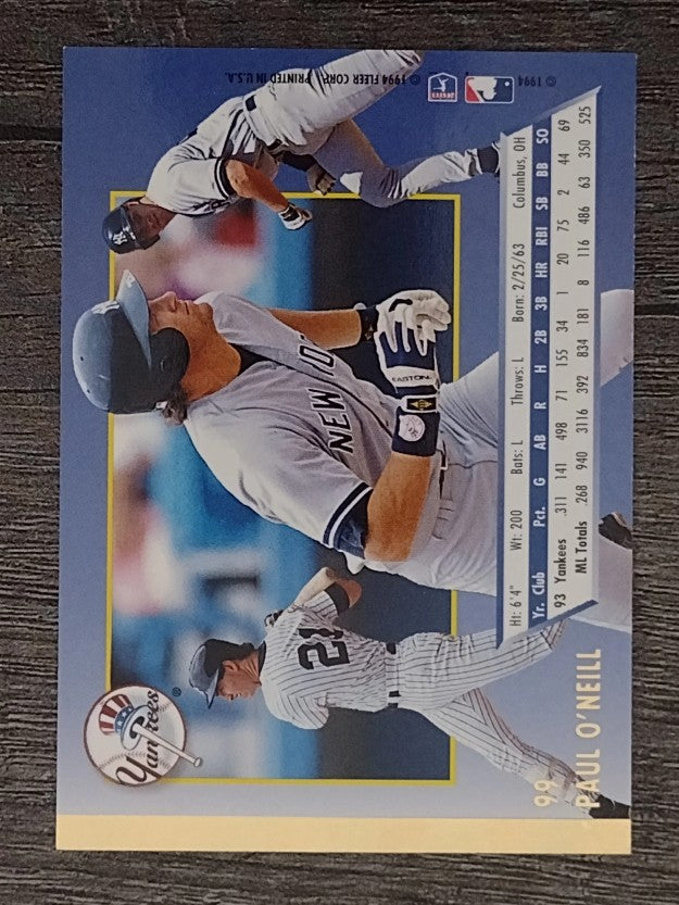 1994 Ultra #99 Paul O'Neill